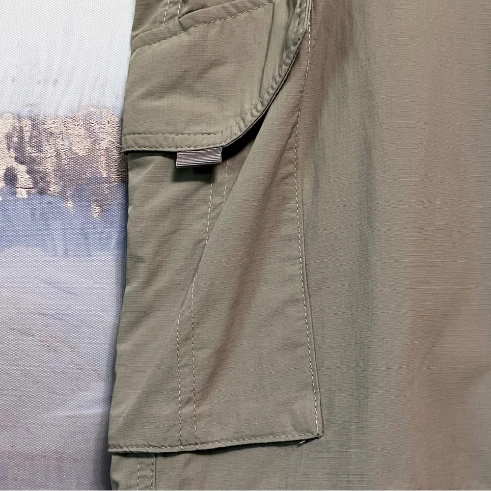 COLUMBIA‎ Pants Men's 38x27 Beige OMNI SHADE Sun Protection CONVERTIBLE Zip Off